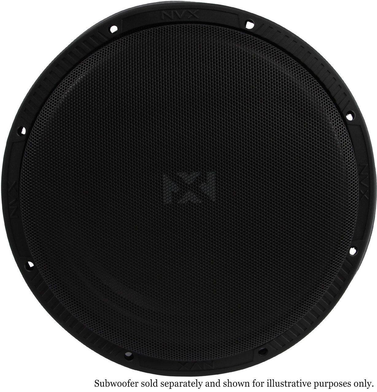 NVX Subwoofer sold separately and shown for illustrative purposes only.