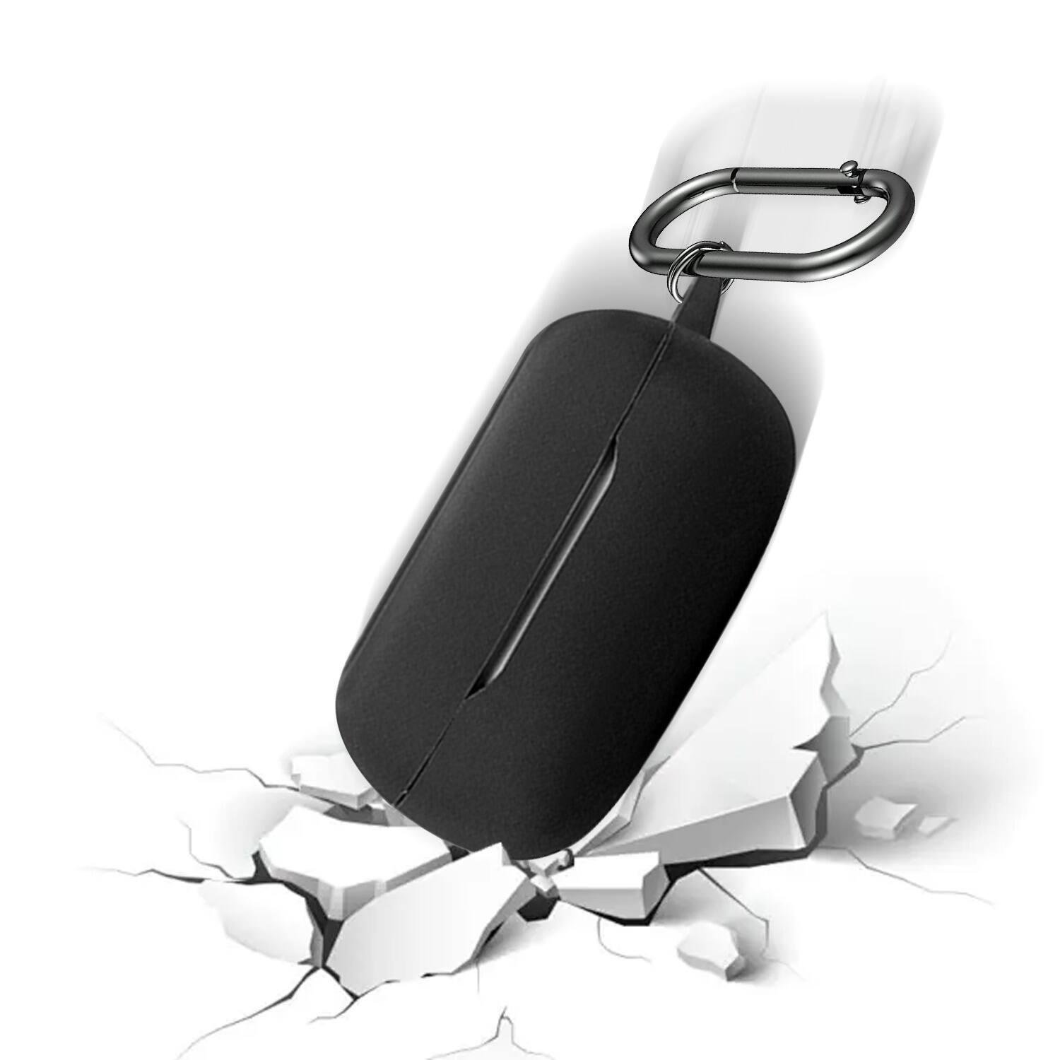 Alt View 16. SaharaCase - Venture Series Silicone Case for JBL Live Buds 3 Earbuds - Scorpion Black.