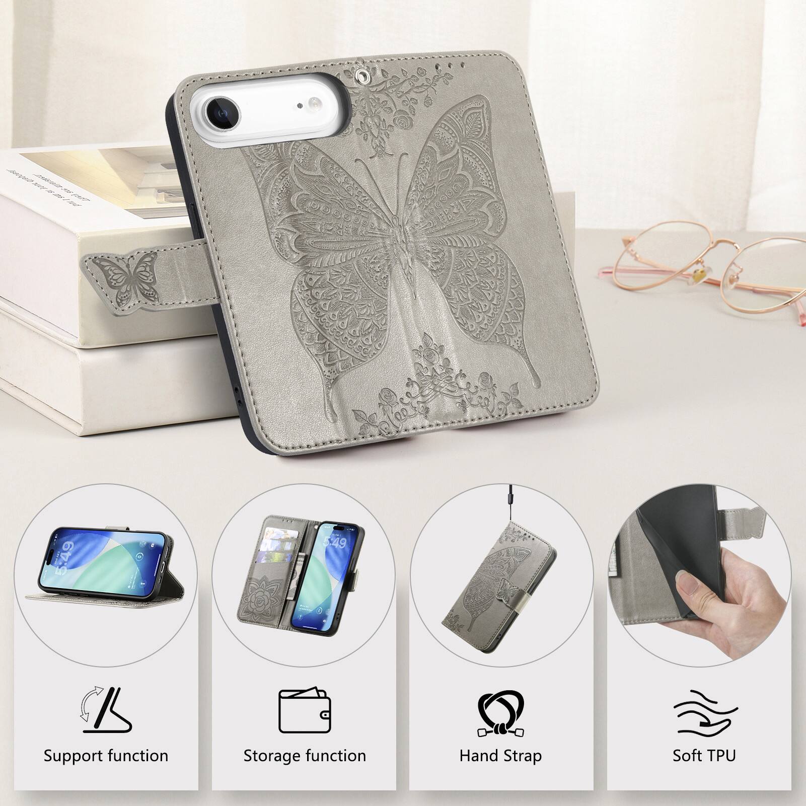 49 Support function Storage function Hand Strap Soft TPU