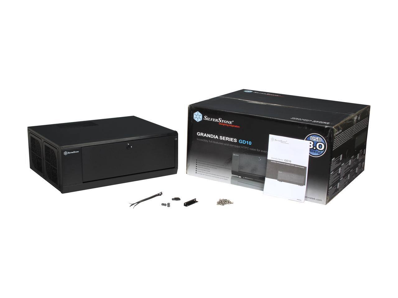 So SILVERSTONE is featuring the GRANDIA SERIES GD10, an incredibly full-featured and compact HTPC case for every RFERS. USB 3.0 Ready!