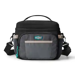 Bagsmart - Focus Lunch Bag Insulated Meal Prep Tote for Work School Travel, 6L Leak-Proof Small Bag with Crossbody Strap - Black