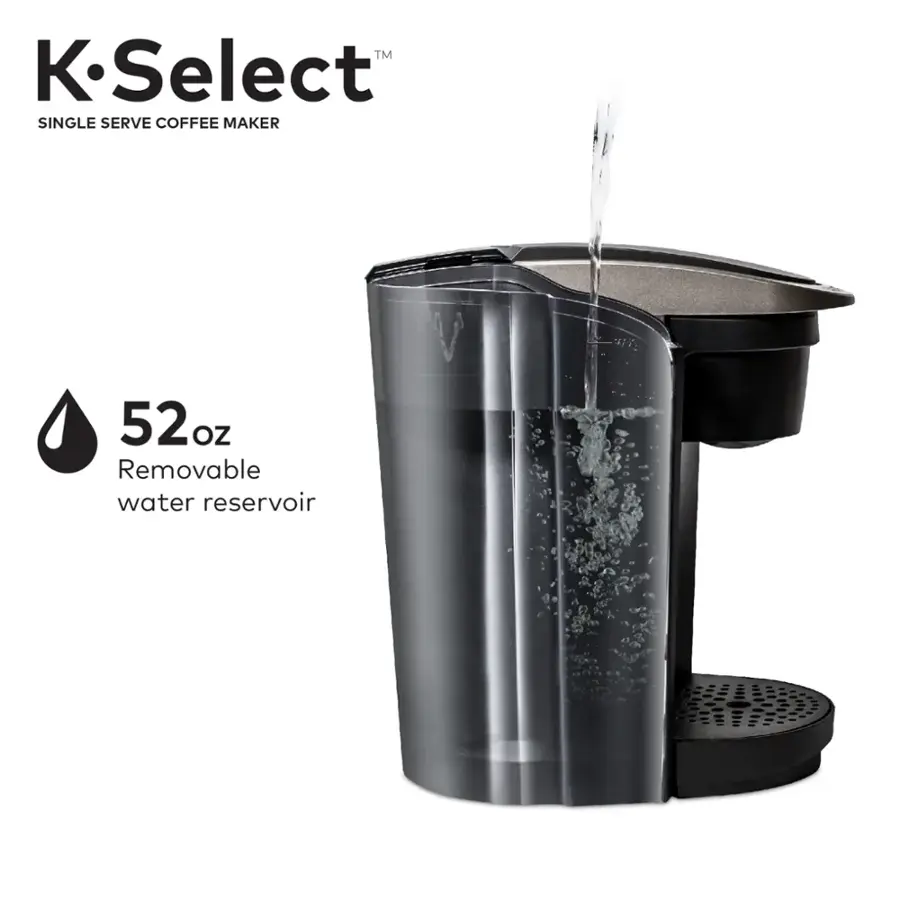 Alt View 17. Keurig - K-Select Single-Serve K-Cup Pod Coffee Maker - Matte Black.