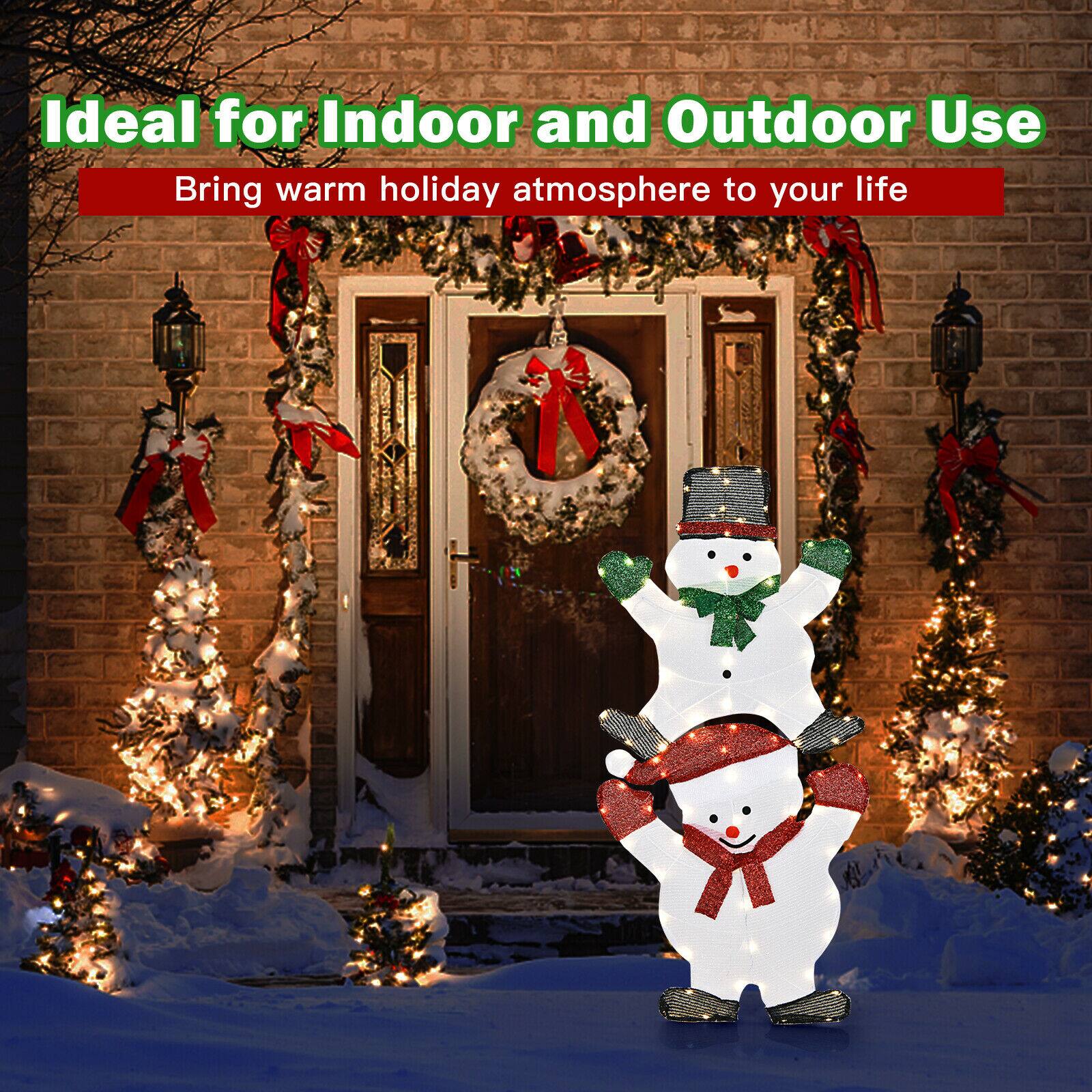 Ideal for Indoor and Outdoor Use: Bring warm holiday atmosphere to your life.