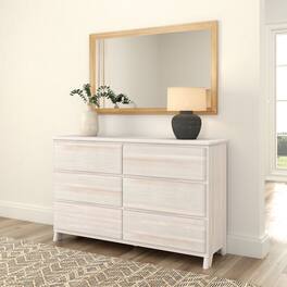 Plank+Beam - Modern Farmhouse 6 Drawer Dresser - White Wash