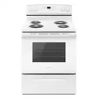 Amana - 4.8 Cu. Ft. Self-Cleaning Freestanding Electric Range - White - Front_Zoom