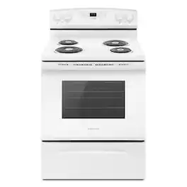 Amana - 4.8 Cu. Ft. Self-Cleaning Freestanding Electric Range - White