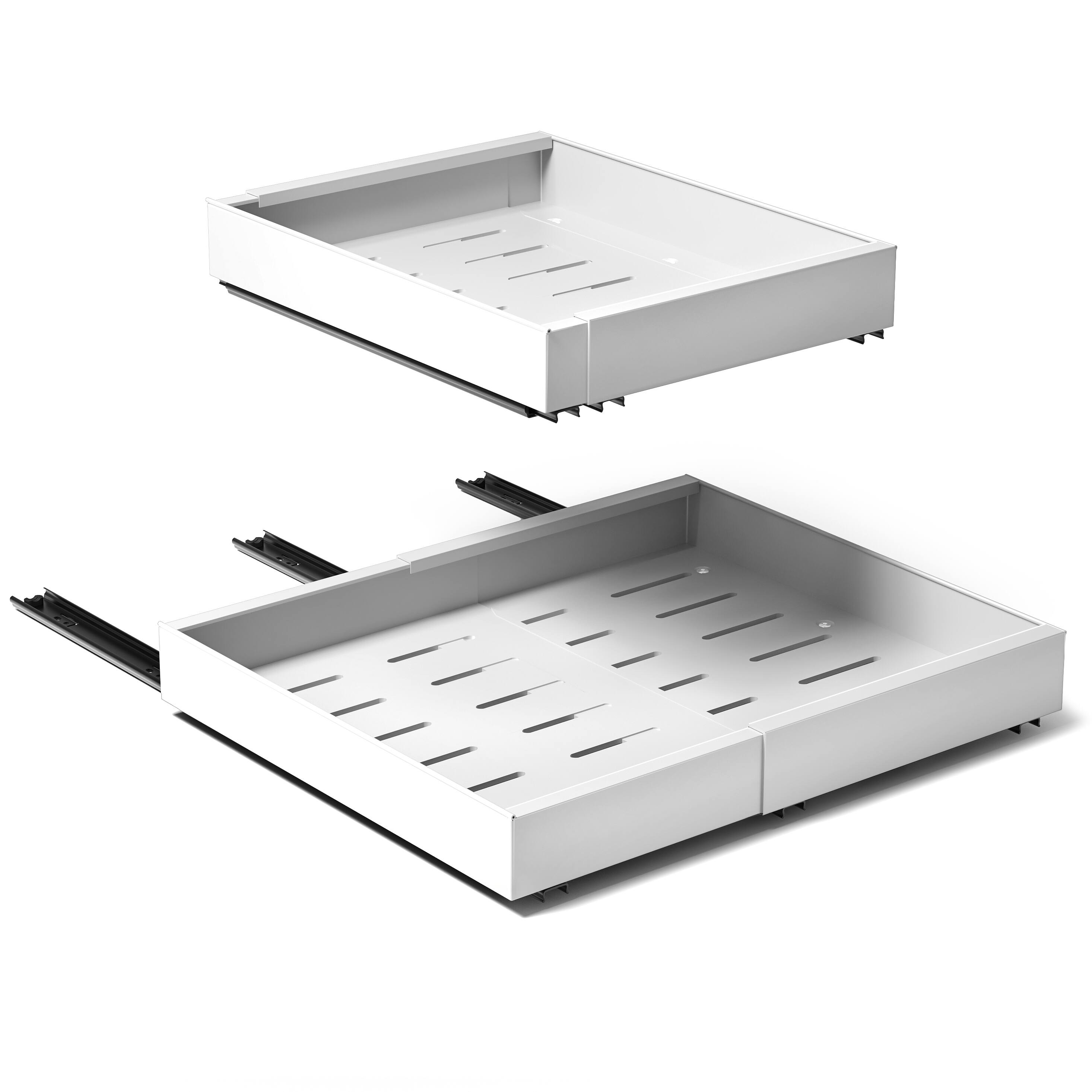 Alt View 4. Sorbus - Sorbus Pull-Out Sliding Storage Rack for Kitchen & Bathroom - White.