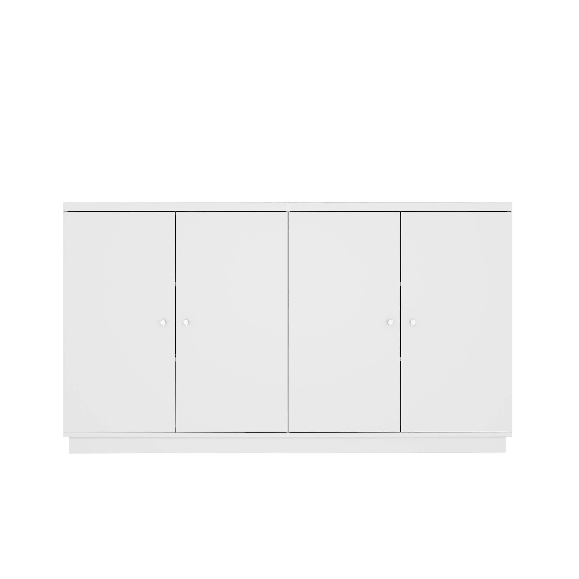 Back. Famapy - Famapy Modern Kitchen Island & Storage Cabinet: Transform Your Culinary Space - White.