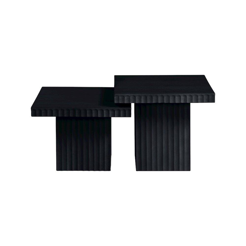Alt View 3. Meridian Furniture - Spencer Black Oak Veneer Coffee Table - Black.