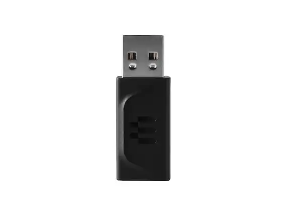 Front. EPOS - EPOS USB-C to USB-A Adapter - 1 x 24-pin Type C USB Female - 1 x 4-pin Type A USB Male - Black.