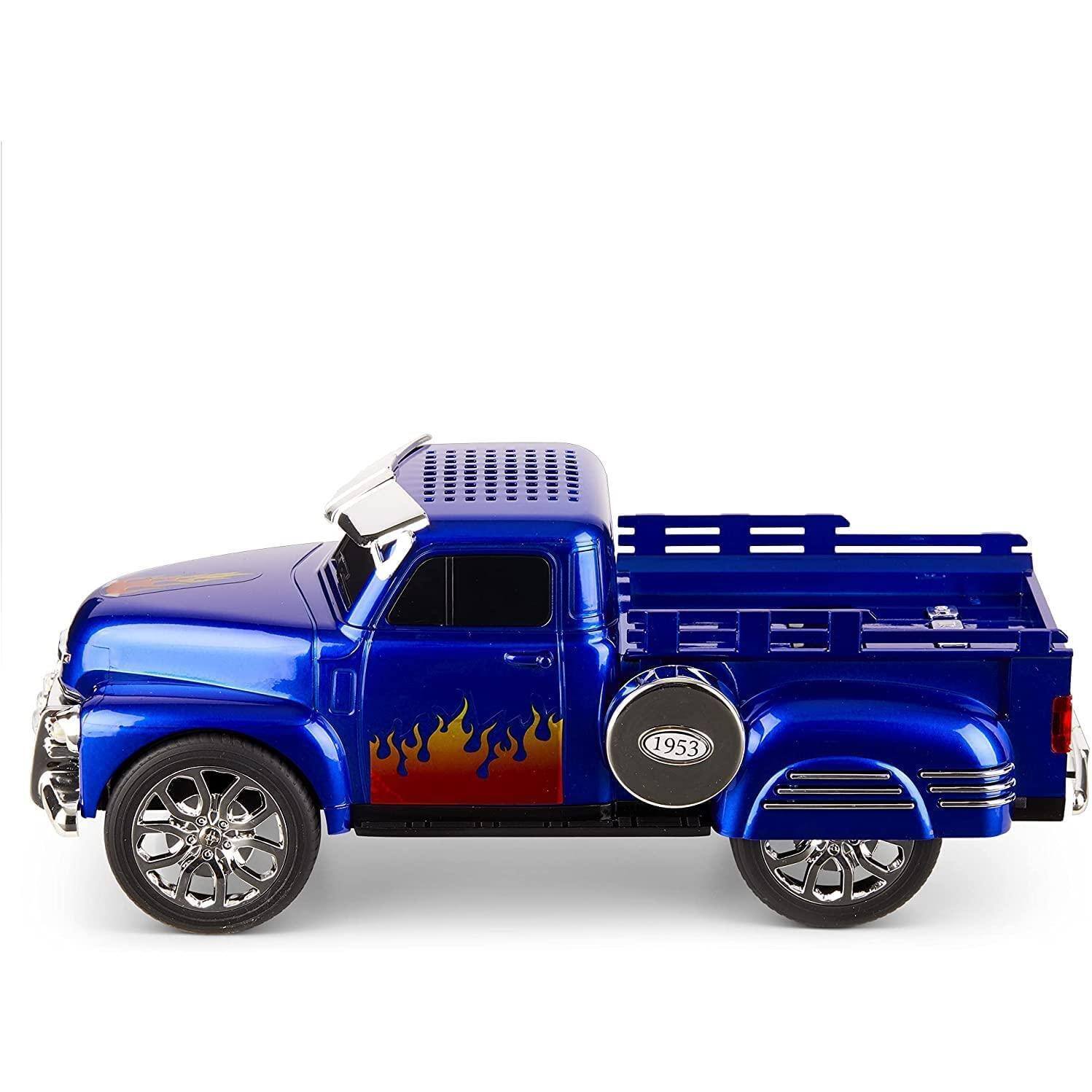 Alt View 1. Pacoar Cade - Led Light 1953 Hot Rod Pickup Truck Replica 3-inch Speakers Hands Free Link Built-in Microphone Fm Radio And Led Party - Red.