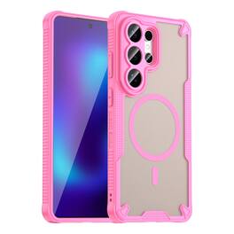 UUCOVER - Magnetic Case for Samsung Galaxy S26 Ultra,Shockproof TPU+PC Case Compatible with Mag Safe Matte Translucent Back Cover - Pink