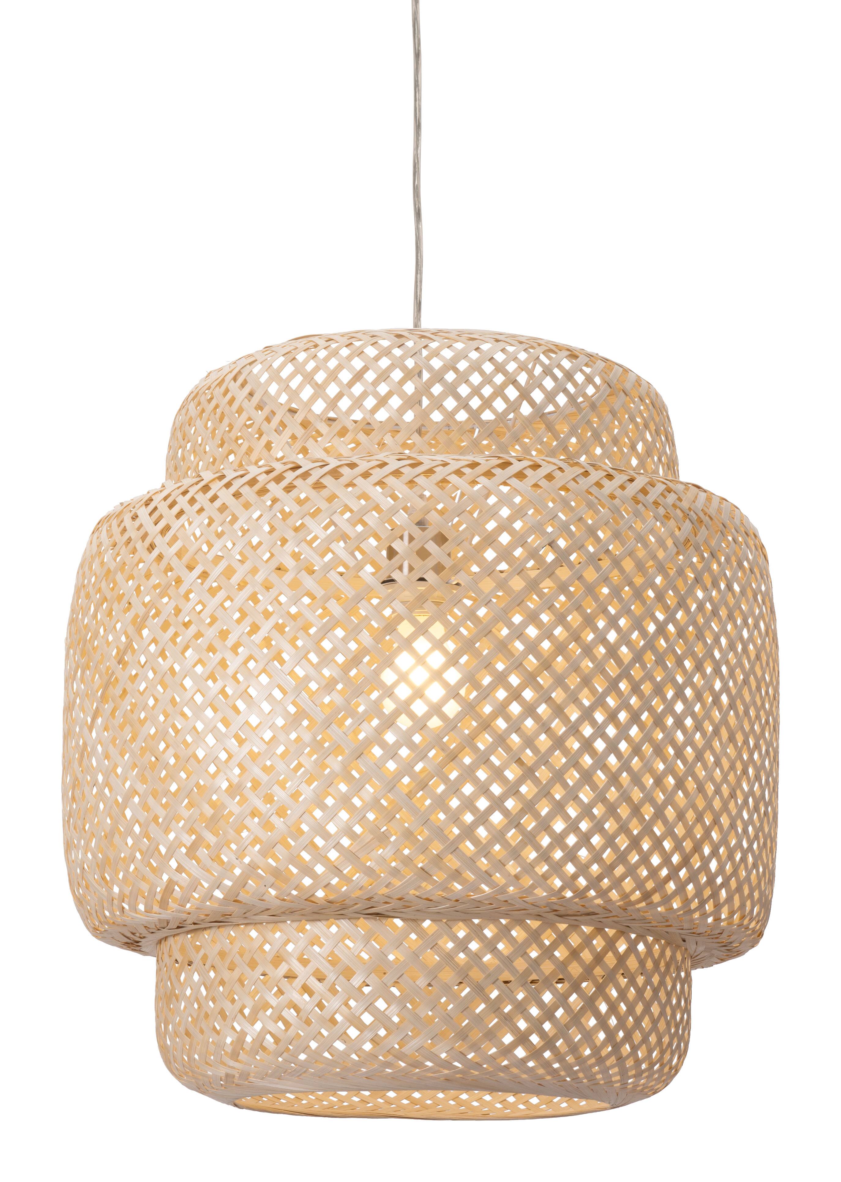 Front. Hivvago - Finch Ceiling Lamp Natural - Natural.
