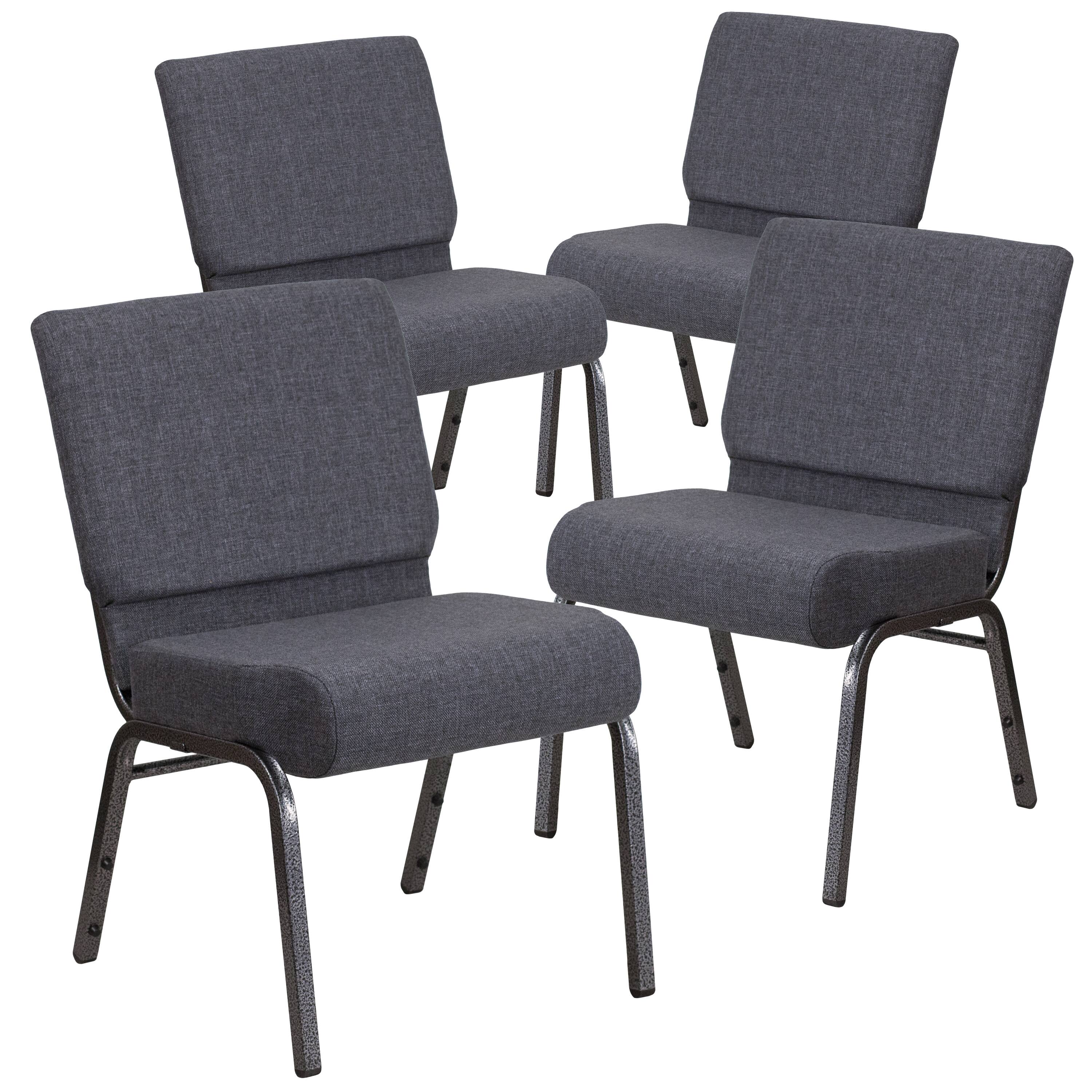 Dark Gray Fabric/Silver Vein Frame