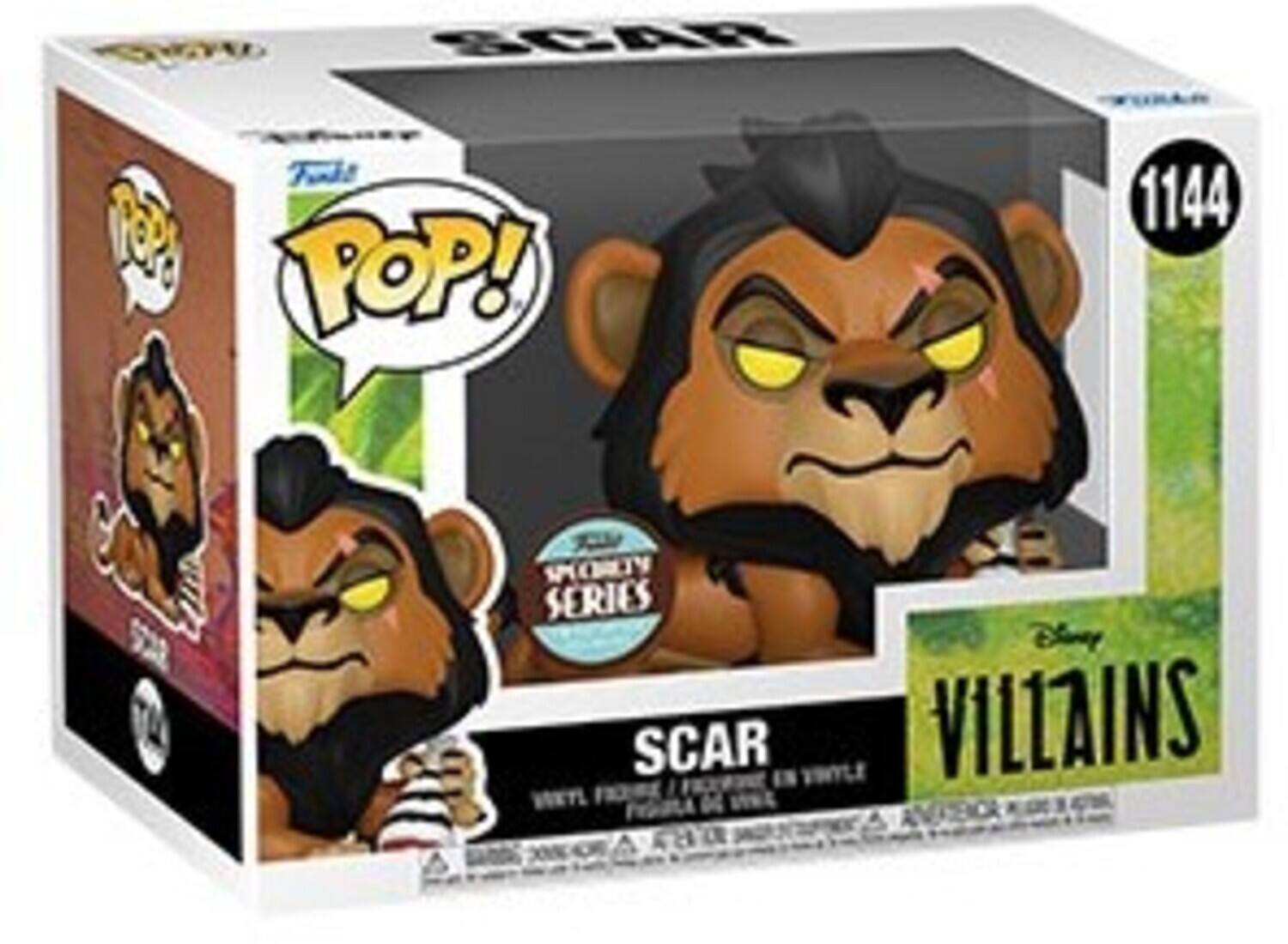 QVT SCAR Fudt P POP! 1144 S2 $ SPECIAL SERIES Disney SCAR VILLAINS WETL A wet