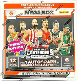 2025/26 Panini Contenders Euroleague Basketball Hobby Mega Box