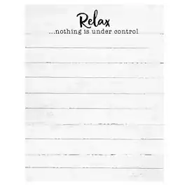 BreeBe - Nothing Is Under Control Notepad - White