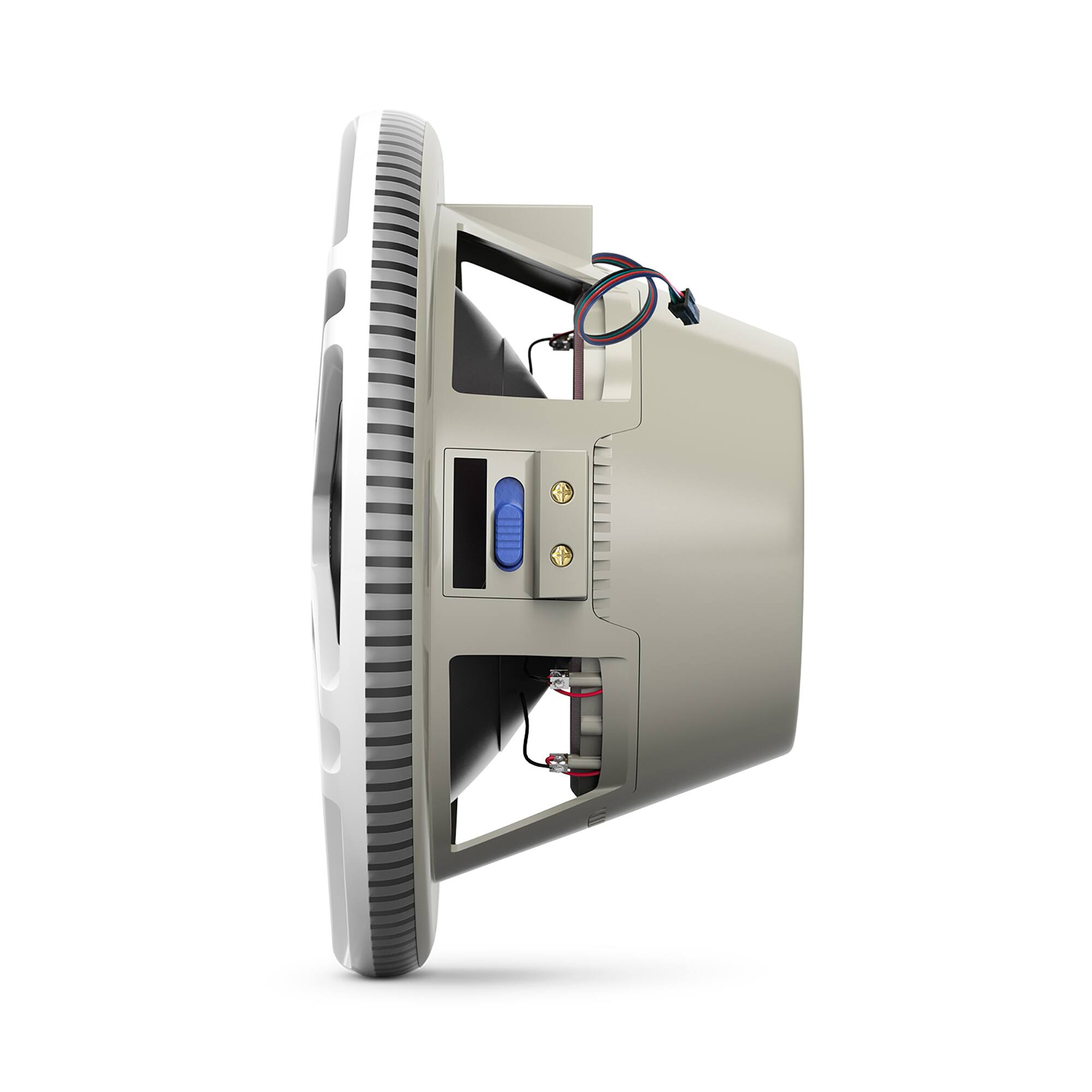 Alt View 6. Infinity Mobile - Infinity Kappa 1010M White 10 Inch Premium RGB LED Subwoofer for Marine Applications - White.