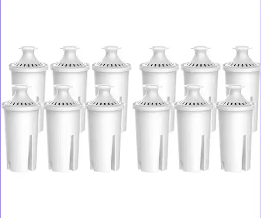 Front. Waterdrop - Waterdrop WD-06B-12 Pitchers, Dispensers Replacement Filters Pack of 12 - White.