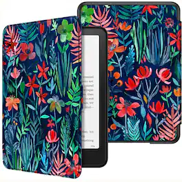 Kitcheniva - Premium Slim Case for Kindle Paperwhite 12th Gen 2024 With Auto Wake Sleep - Jungle Night