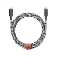 Native Union - BELT CABLE-TYPE-C-C-PRO2.4M 240W - ZEBRA - Front_Zoom