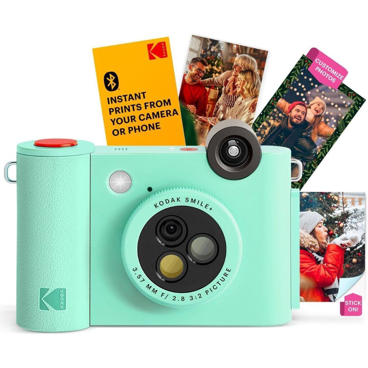 INSTANT PRINTS FROM YOUR CAMERA OR PHONE

KODAK SMILE+ "KODAK 3 3.57 MM F/ 2.8 3:2 PICTURE

STICK ON!