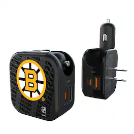 Keyscaper - Team Logo Dual Port USB Car & Home Charger - Multicolor