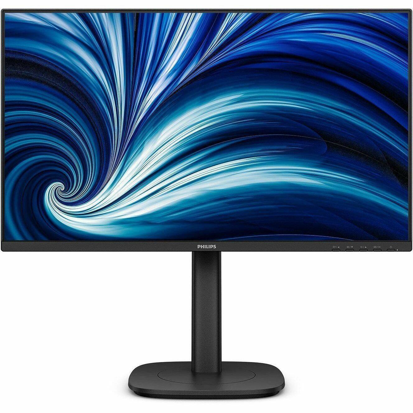 Alt View 5. Philips - PHILIPS 24B2U3301 - 23.8" Monitor, LED, FHD (1920x1080), HDMI, DP, USB-C(90W), Energy Star, EPEAT, 4 Year Advance - Black.