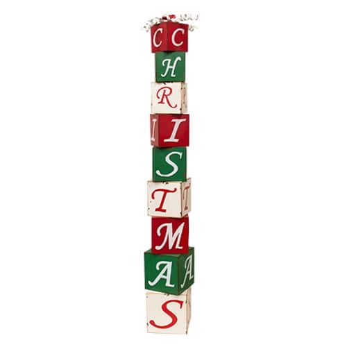 BreeBe - Stacking Metal "Christmas" Boxes - Multicolor