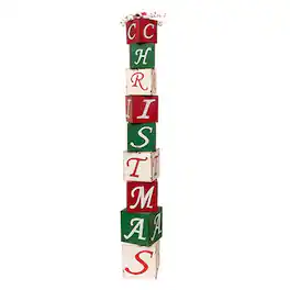 BreeBe - Stacking Metal "Christmas" Boxes - Multicolor
