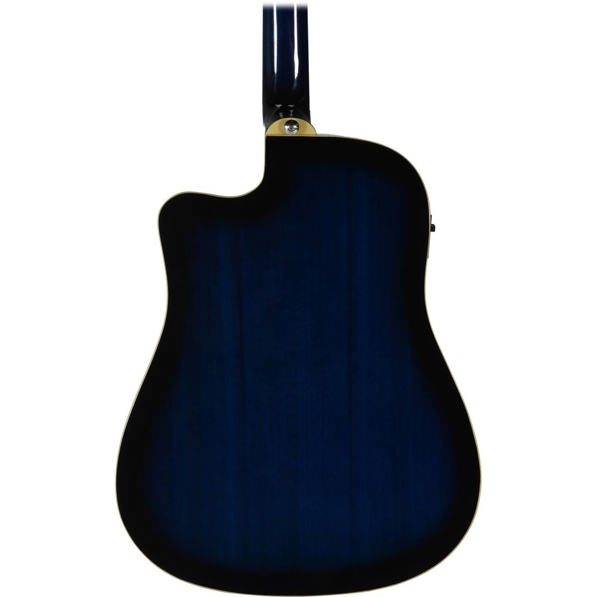Alt View 4. Ibanez - Ibanez Performance PF15ECE Performance Dreadnought Acoustic Electric Guitar, Rosewood Fretboard, Transparent Blue.