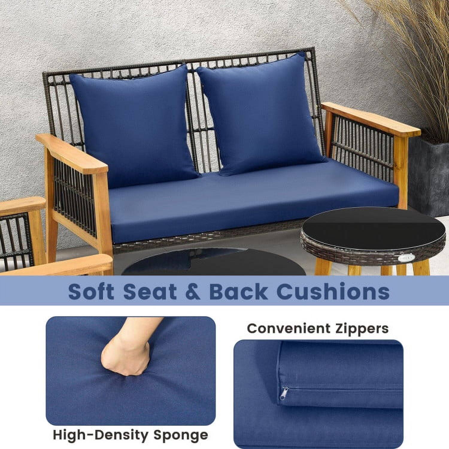 Soft Seat & Back Cushions  
Convenient Zippers  
High-Density Sponge
