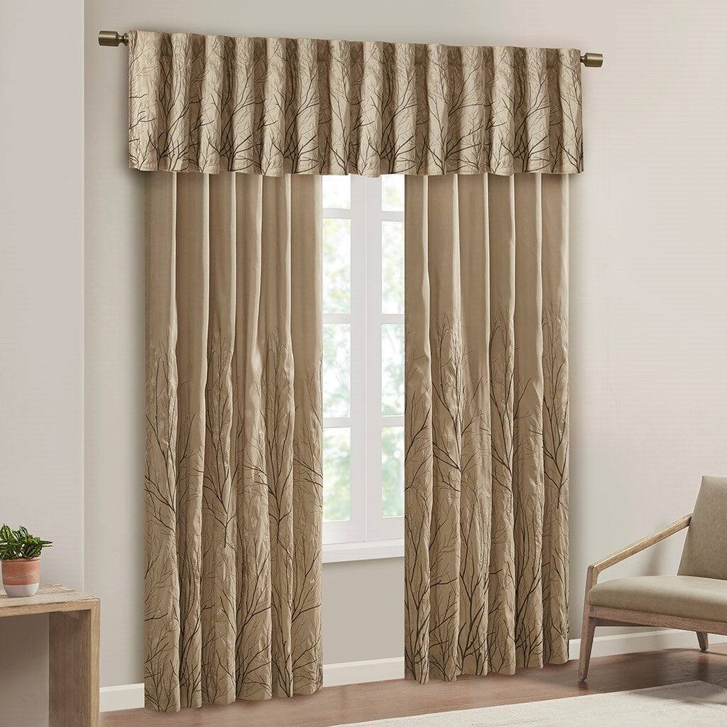 Angle. BreeBe - Curtain Panel(Only 1 Pc Panel) - Brown.