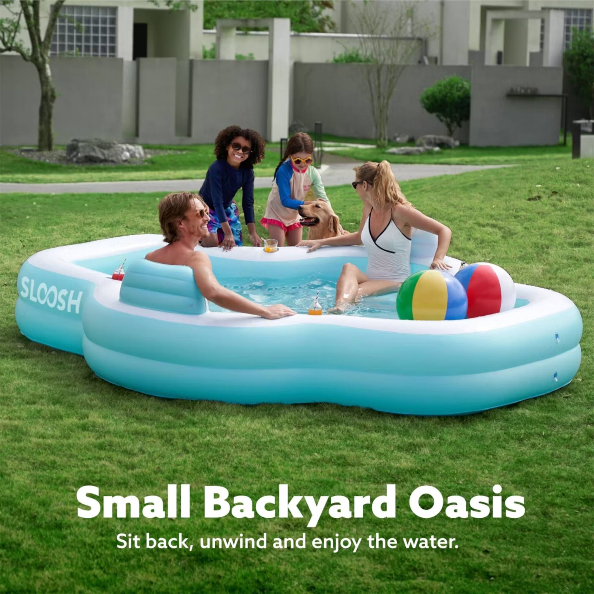 Small Backyard Oasis  
Sit back, unwind and enjoy the water.