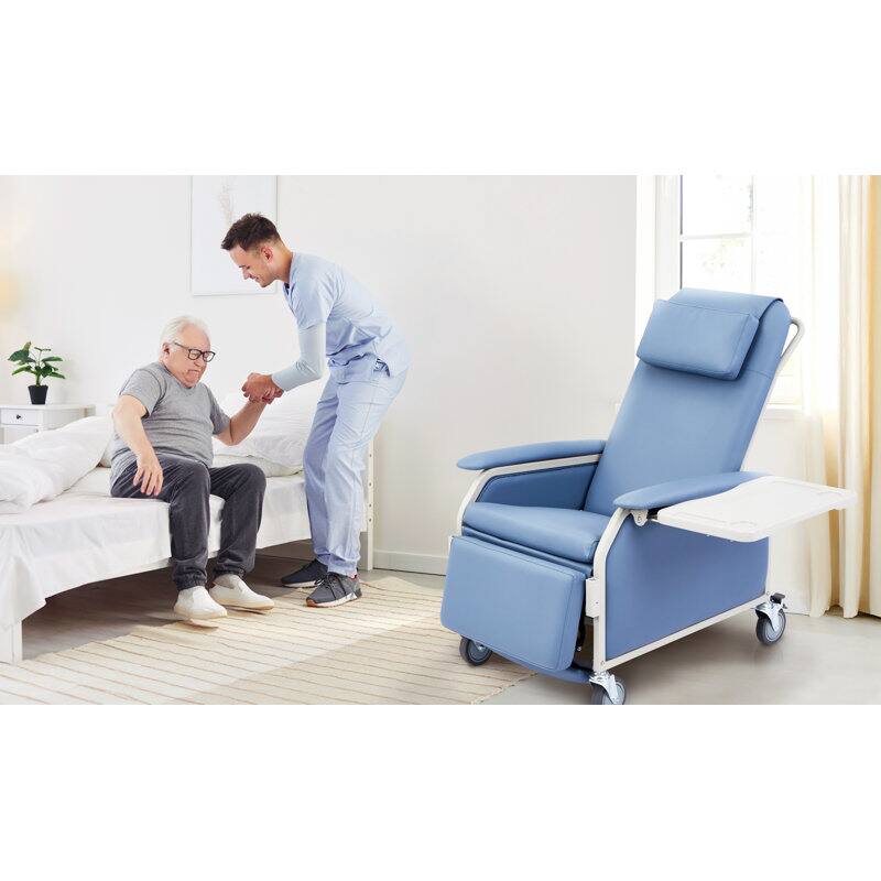 Alt View 7. Viva Comfort - Bariatric 3-Position Geri-Chair Recliner - Blue.