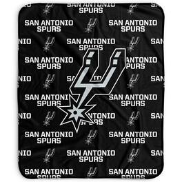 Pegasus - San Antonio Spurs 50" x 60" Repeat Wordmark Fleece Blanket - Multicolor