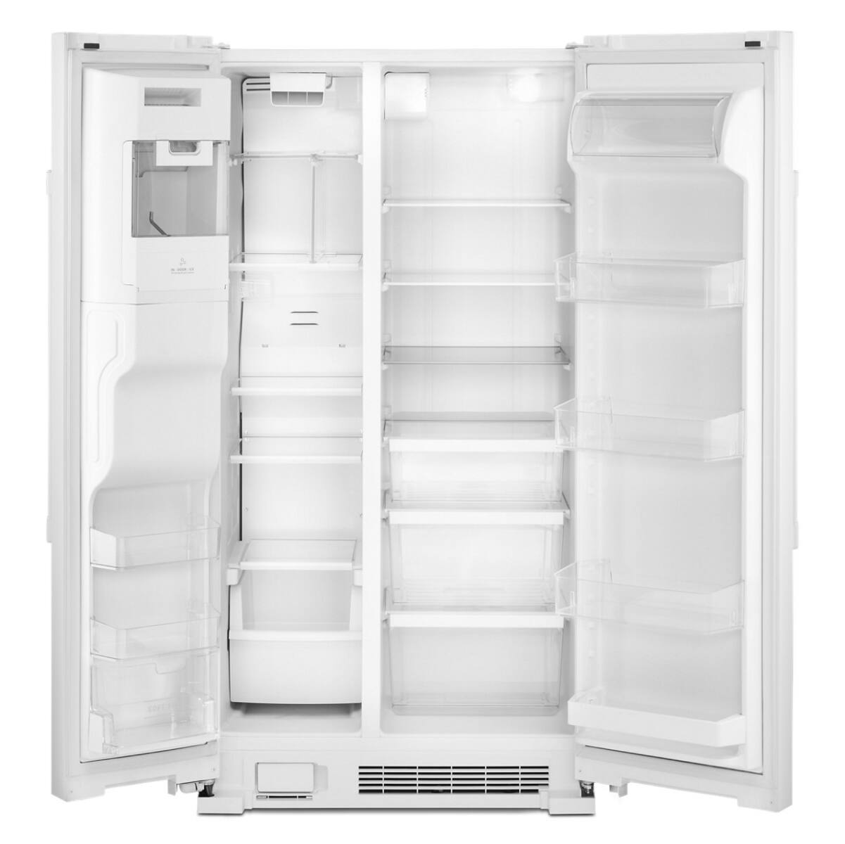 Angle. Maytag - Maytag - 24.5 Cu. Ft. Side-by-Side Refrigerator - White - White.