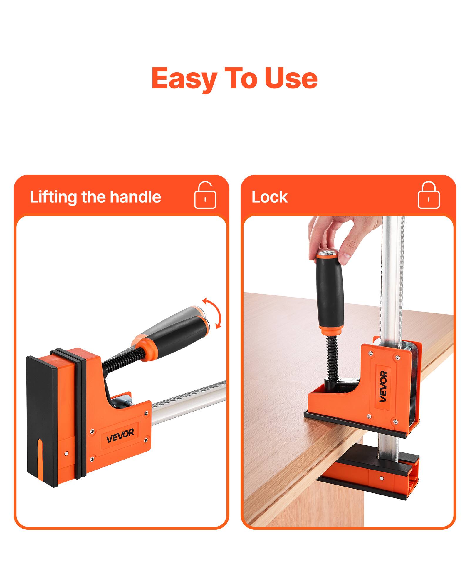Easy To Use

Lifting the handle

Lock

VEVOR