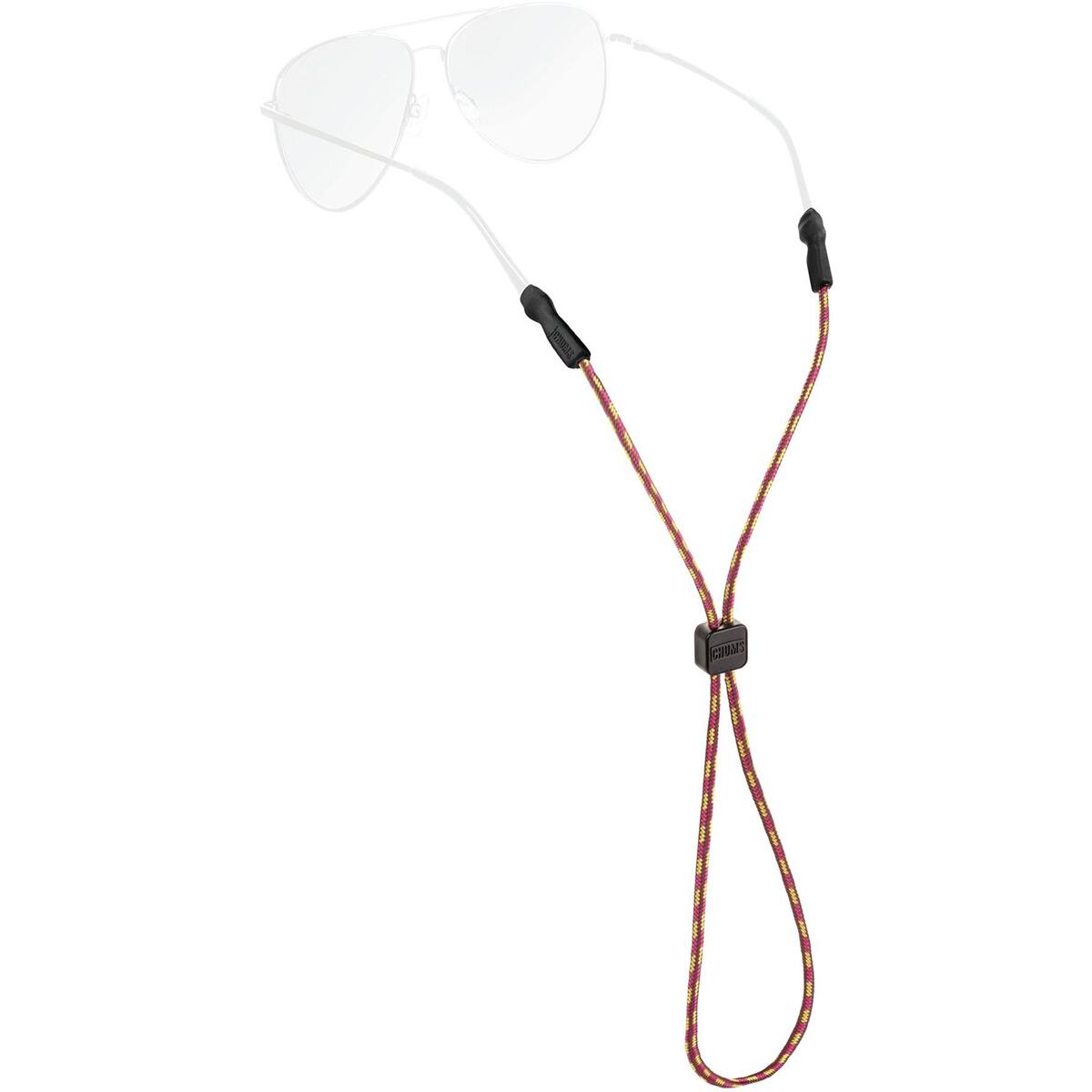 Front. Chums - Chums Universal Fit 3mm Eyewear Retainer - Purple/Burgundy/Citrus - Purple/Burgundy/Citrus.