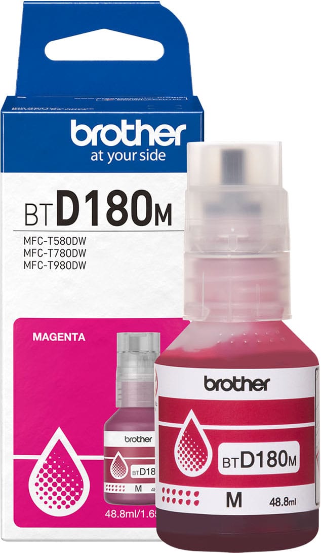 Brother - Genuine BTD180M High-Yield Magenta Ink Bottle