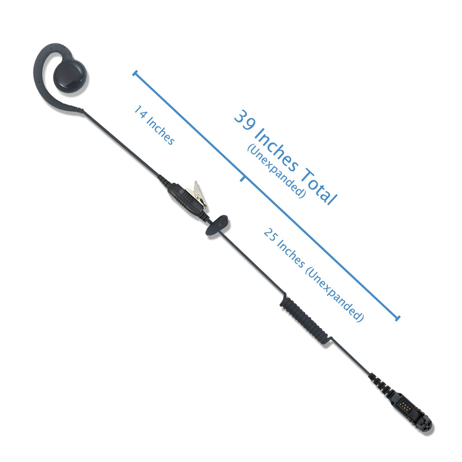 14 Inches  
39 (Unexpanded) Inches Total  
25 Inches (Unexpanded)