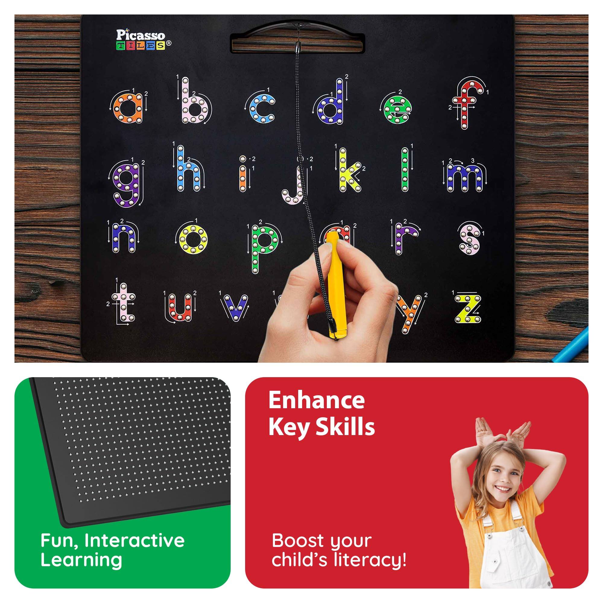 Picasso 2 I L E S 2 3 ghijklm P S 7 Enhance Key Skills Fun, Interactive Learning Boost your child's literacy!