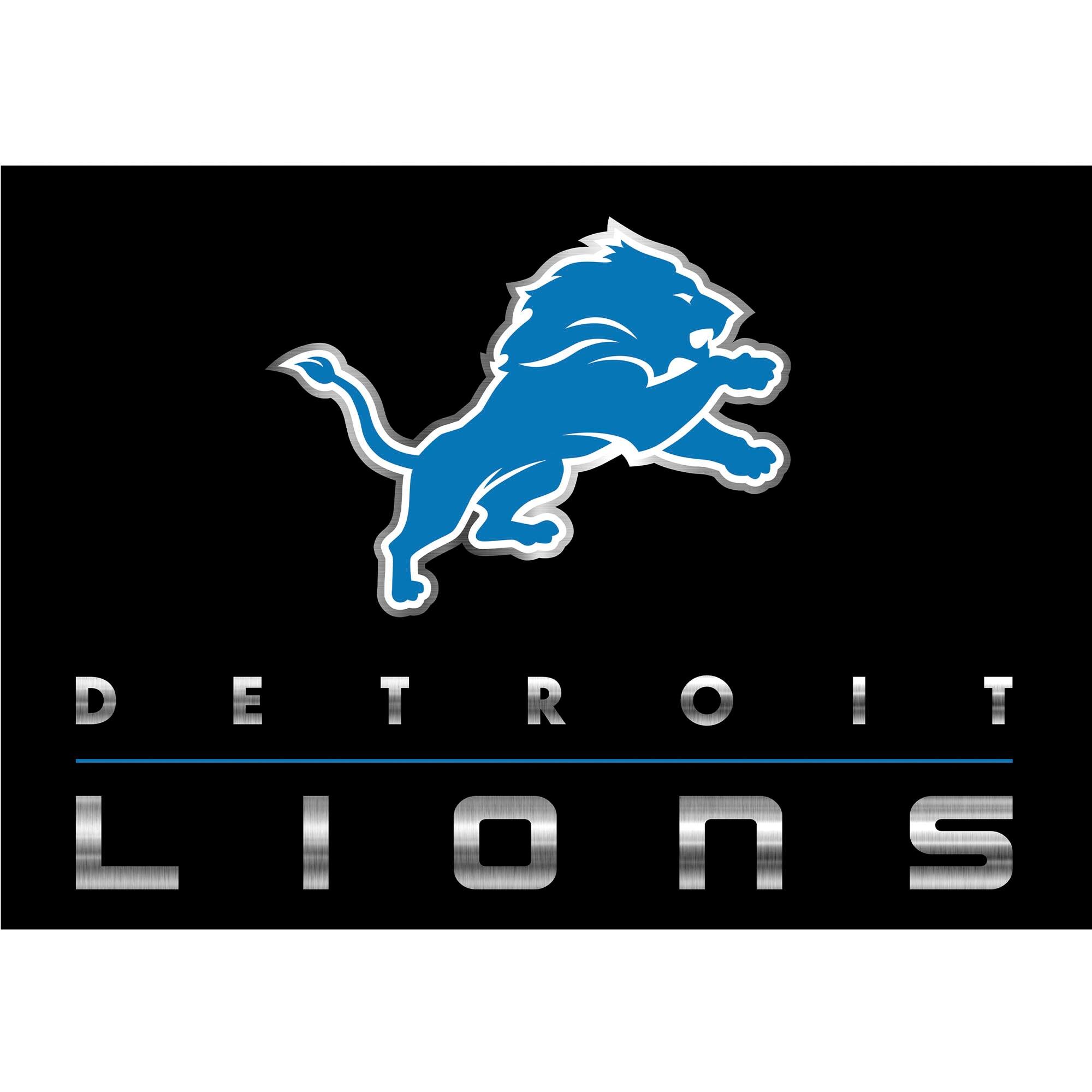 Imperial - Detroit Lions 5'4'' x 7'8'' Chrome Rug - Multicolor