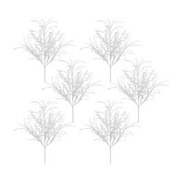 BreeBe - Glitter Twig Bush (Set of 6) - White