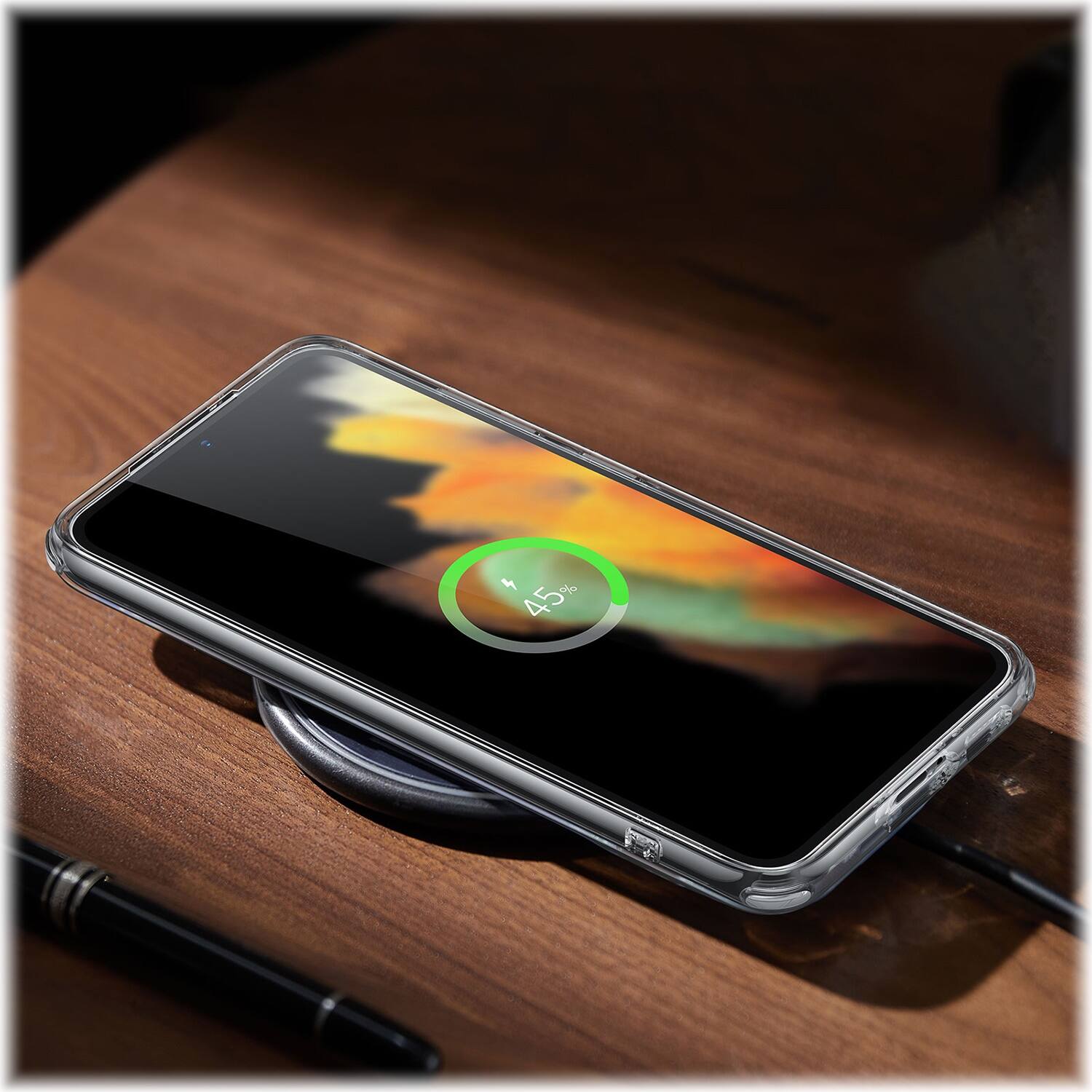 Alt View 12. SaharaCase - AirShield Boost Kickstand Series Case for Samsung Galaxy S23+ - Clear.