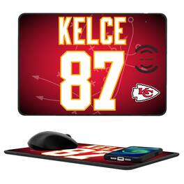Keyscaper - Travis Kelce Kansas City Chiefs Wireless Charger and Mouse Pad - Black