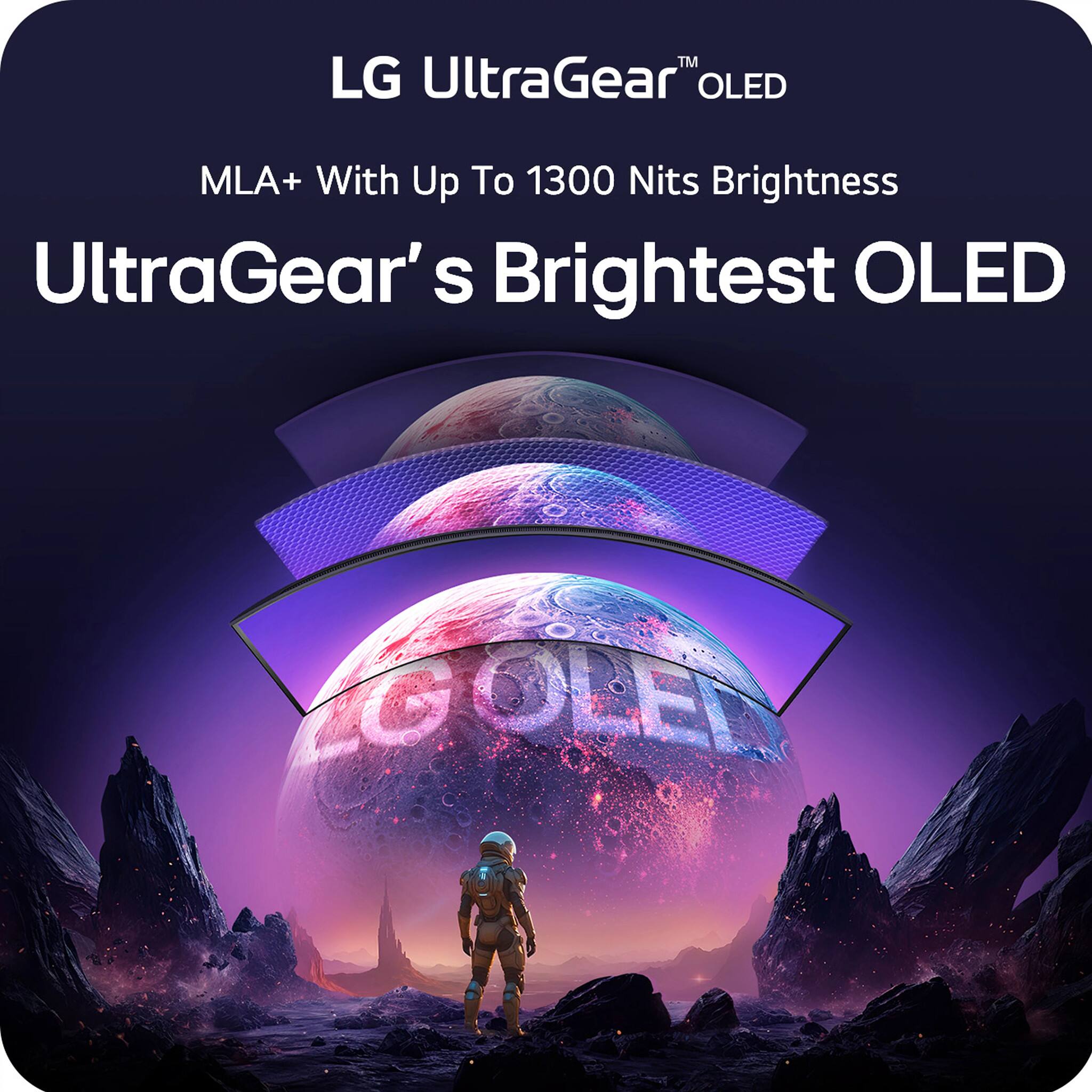 TM LG UltraGear OLED MLA+ With Up To 1300 Nits Brightness UltraGear's Brightest OLED GOLE G