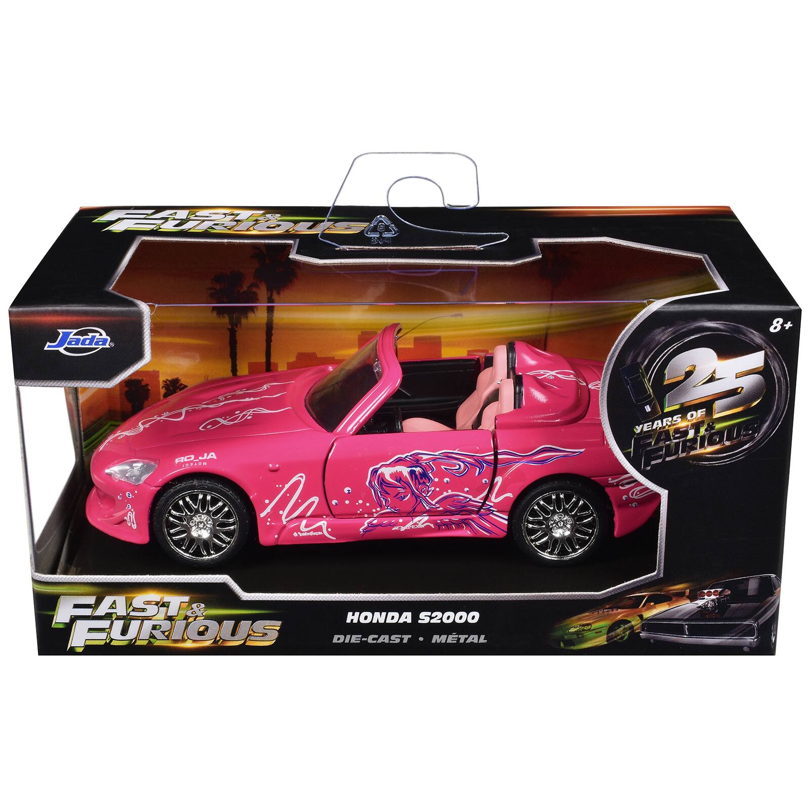 CAGT URIOUE Jada RO_JA JA .....- 1 8+ YEARS OF FURIOUS CASTS SCI 50 Codngs FAST & HONDA S2000 FURIOUS DIE-CAST - METAL