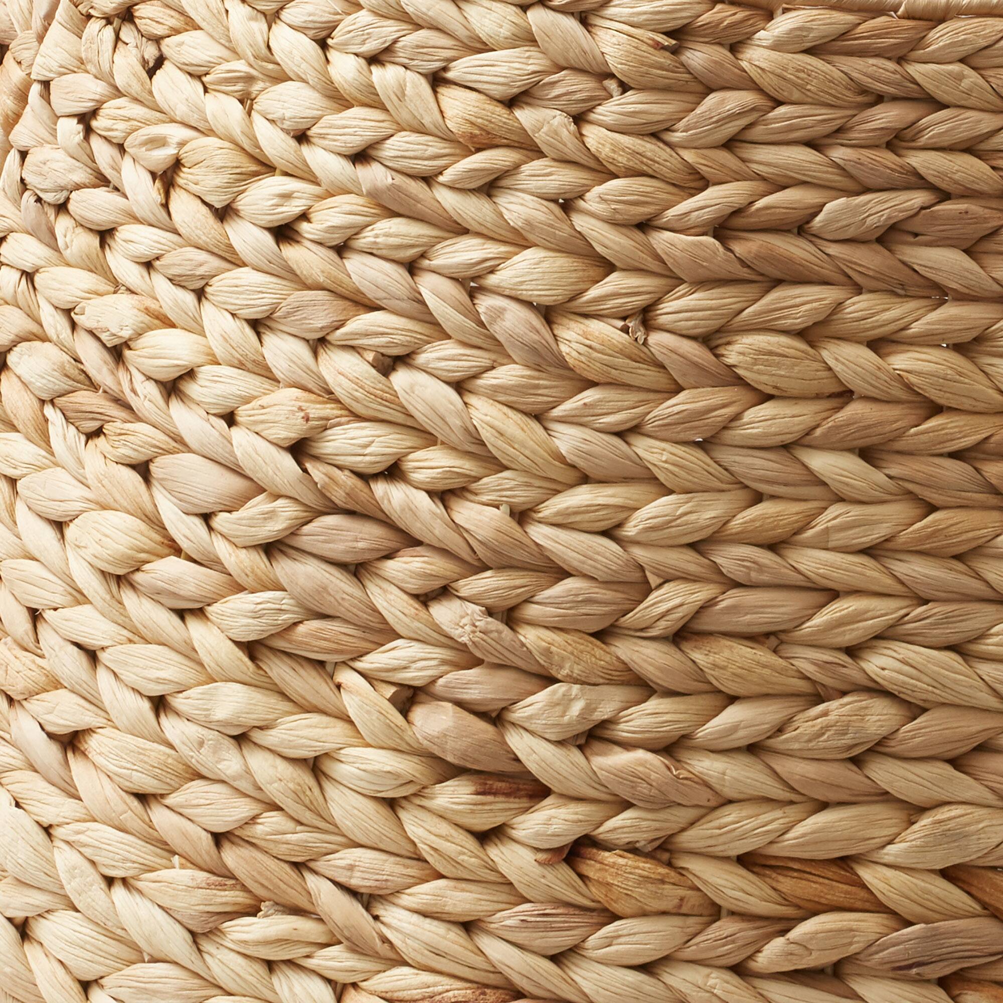 Alt View 5. Casafield - Water Hyacinth Christmas Tree Collar with Cord Cut Out - Natural.