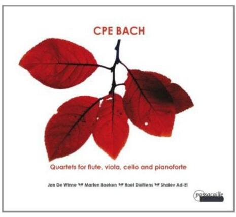 CPE BACH
Quartets for flute, viola, cello and pianoforte
Jon De Winne • Marten Booken • Roel Dieitiens • Sholev Ad-E
passacaille